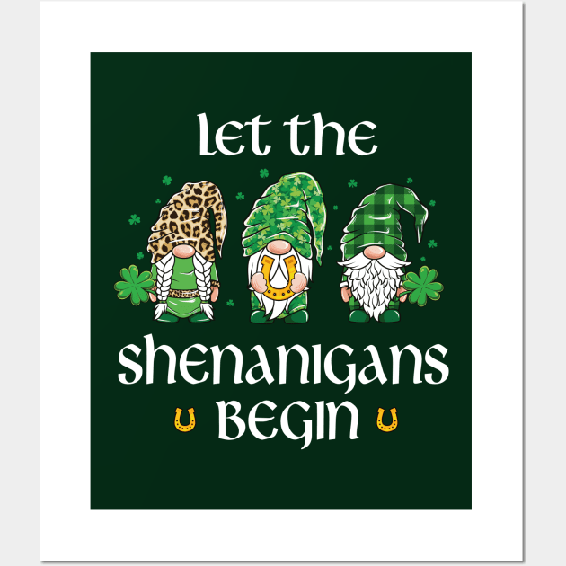 Let the Shenanigans Begin St Patrick's Day Wall Art by Pennelli Studio